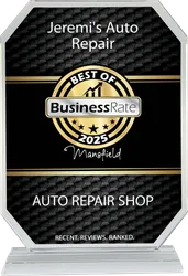Jeremi's Auto Repair 2025 Best of BusinessRate Award